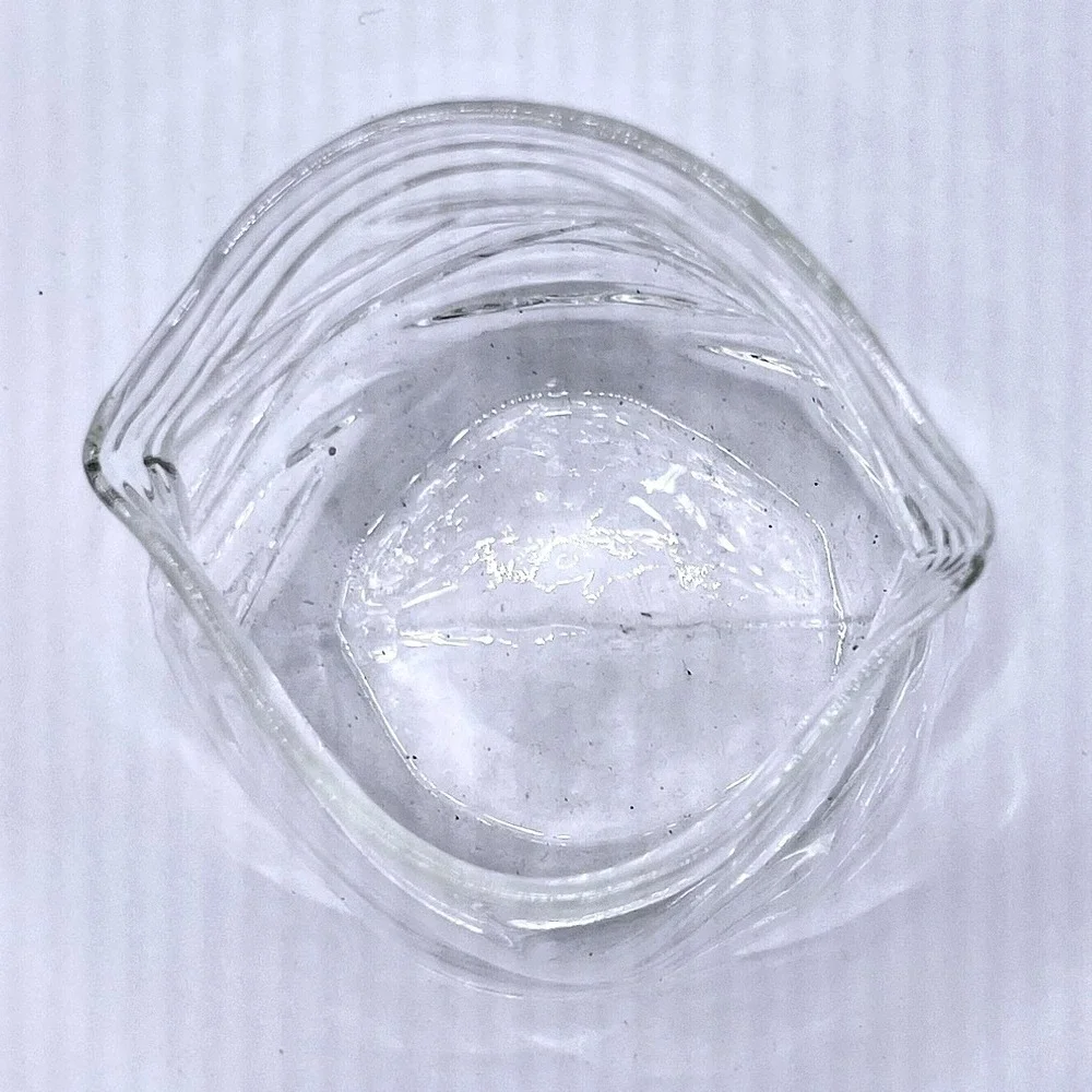 American Metalcraft GZB22 Glass Bowl Small Clear Excellent Crinkled Bag Design